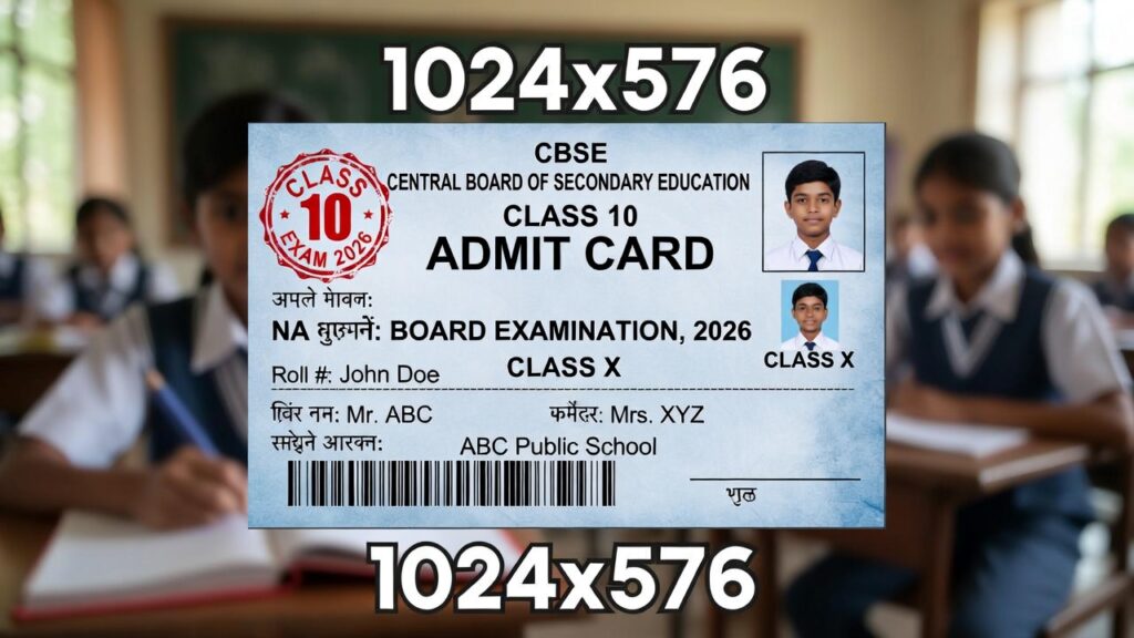 CBSE Class 10 Admit Card 2026