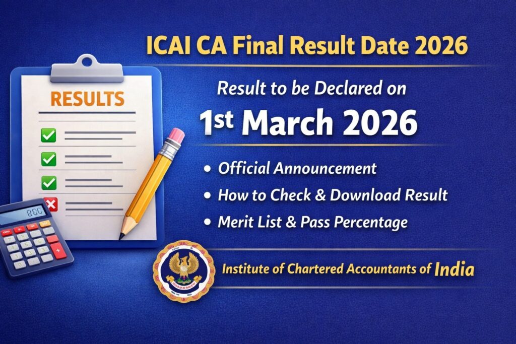 ICAI CA Final Result Date 2026