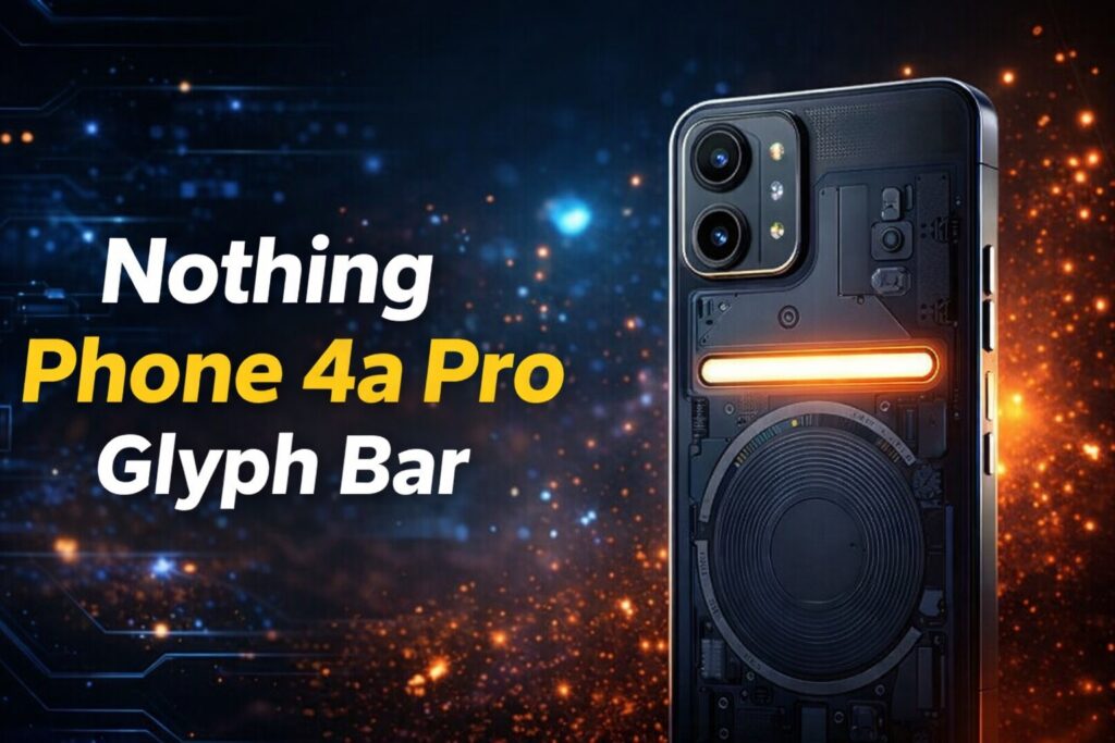 Nothing Phone 4a Pro Glyph Bar