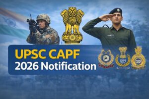 UPSC CAPF 2026 Notification