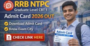 RRB NTPC Admit Card 2026