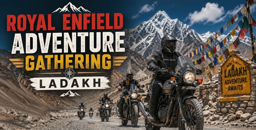 Royal Enfield Adventure Gathering Ladakh बेस कैंप 2026
