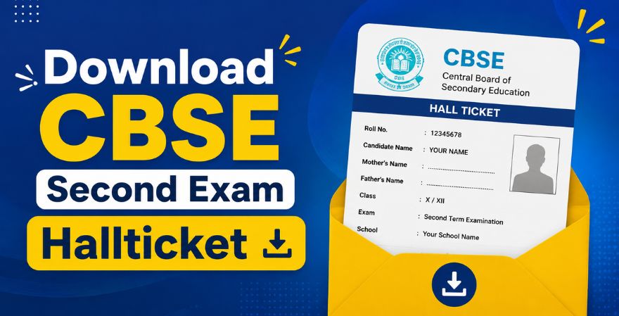 Download CBSE Second Exam Hallticket