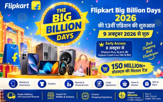 Flipkart Big Billion Days 2026 Sale Banner