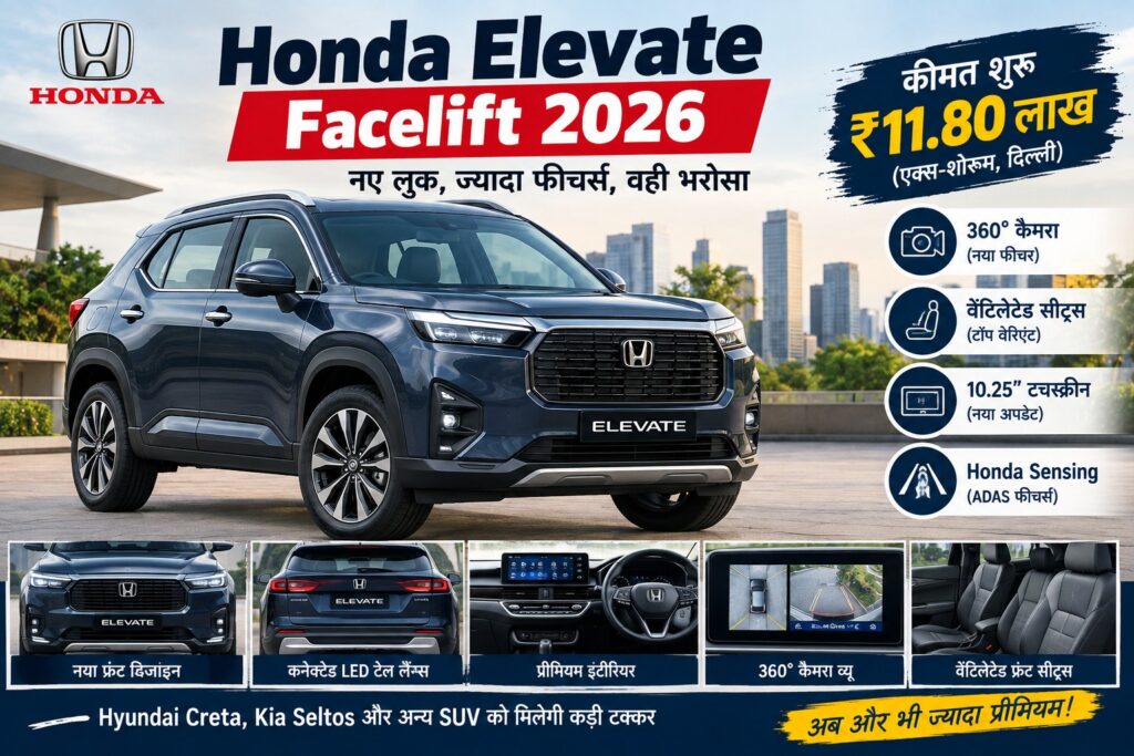 Honda Elevate Facelift 2026 Preview