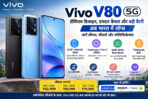 Vivo V80 5G Launch Infographic